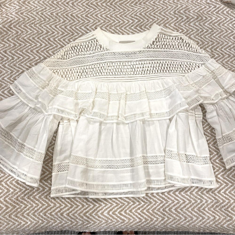 Sea Ruffled Shirt - Picture 2 of 6